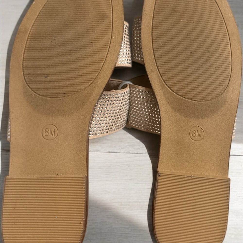 Glamorous Rhinestone Slide Sandals - Picture 7 of 8